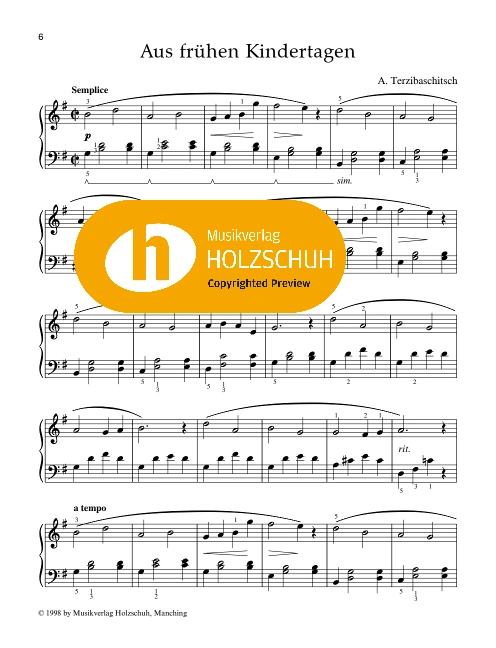 Aus frühen Kindertagen